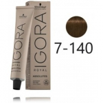 Schwarzkopf Professional IGORA Royal Absolutes professionaalne juuksev&auml;rv 60 ml - 7-140 Natural Beige Medium Ash Blonde