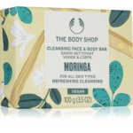 The Body Shop Moringa Cleansing Face & Body Bar puhastusseep k&otilde;ikidele nahat&uuml;&uuml;pidele - 100 g.