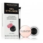 Makeup Revolution Gel Eyeliner Brush geel-silmalainer pintsliga - 3 g.