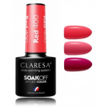 Claresa Soak Off UV / LED Color Red kauap&uuml;siv h&uuml;briid k&uuml;&uuml;nelakk - Red 411