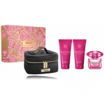 Versace Bright Crystal Absolu komplekt naistele (90 ml EDP + kehakreem 100 ml + du&scaron;igeel 100 ml + kosmeetikakott) - Komplekt