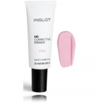 Inglot HD Corrective Primer Pink korrigeeriv meigialuskreem tuhmile nahale - 20 ml.