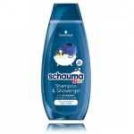 Schwarzkopf Schauma Kids Blueberry Shampoo & Shower Gel &scaron;ampoon ja du&scaron;igeel lastele - 400 ml.