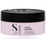 AlfaParf Semi di Lino Style & Care Glossy Pomade tugeva fikseerimisega l&auml;ikiv pumat k&otilde;ikidele juukset&uuml;&uuml;pidele - 90 ml.