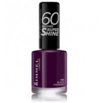 Rimmel 60 Seconds Super Shine Nail Polish kiiresti kuivav k&uuml;&uuml;nelakk - 345 Black Cherries