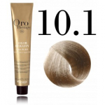 Fanola Oro Therapy Oro Puro Color Keratin Gold & Argan Oil Permanent Coloring Cream v&auml;rvimiskreem juustele ilma ammoniaagita - 10.1 Blond Platinum Ash