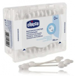 Chicco Cotton Buds With Ear Drum Protection k&otilde;rvatropid beebidele - 60 tk.