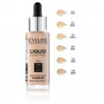 Eveline Liquid Control HD Mattifying Drops Foundation jumestuskreem 32 ml - 002 Soft Porcelain