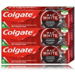 Colgate Max White Activated Charcoal valgendav hambapasta aktiivs&ouml;ega - 3 x 75 ml.