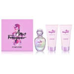 Salvatore Ferragamo Amo Ferragamo Flowerful komplekt naistele (50 ml. EDT + 50 ml. du&scaron;igeel + 50 ml. kehakreem)