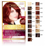 Loreal Excellence Creme juuksev&auml;rv - 4.54 Dark Copper Mahogany