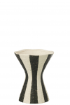 Vaas STRIPED keskmise suurusega, valge/must