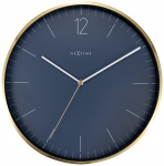 Seinakell ESSENTIAL GOLD 34 cm, kuldne/sinine