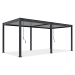 Pergola GUTROOF ELEGANCE 3x6m, antratsiit/helehall