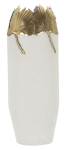 Vaas LEAF EDGE &Oslash;21x55 cm, valge/kuldne