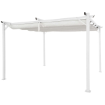 Kangaskatusega pergola HARDMAISTER SPRINT 3x4 m, valge