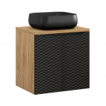 M&ouml;&ouml;blikomplekt OCEANIC 60 cm + NIKA kraanikauss, &otilde;litatud tamm