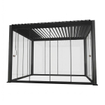 Varikatus MIRADOR-111 3x3m klaasist l&uuml;kandseintega