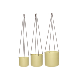 Rippuvad lillepotid BLOOM suur khaki (3tk komplekt)