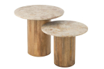 Abilaud MARBLE 2tk, beež/pruun