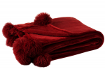 Pleed POMPOM 130x170 cm, punane