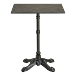 Baarilaud BISTRO 60x60x73 cm, hall/must