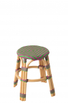 Taburet GEO, roosa/roheline