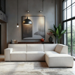 Nurgadiivan BENSON parem nurk, beež