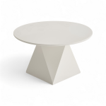 Diivanilaud AURA &oslash;80 cm, kreem-valge