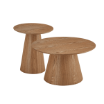 Diivanilaud TANGO 2 tk &oslash;45/80 cm, tamm