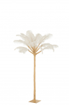Kunstpuu FEATHERS 120cm, valge/kuldne