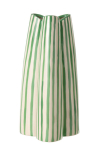 Vaas STRIPED suur, valge/roheline