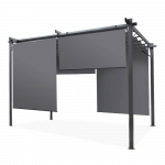 Kangaskatusega pergola HARDMAISTER SPRINT PLUS 3&times;4m, antratsiit/hall