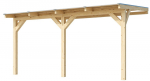 Pergola WEKA 672 puidust (4,3x3,7 m), tumehall