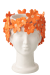Lillepott LADY FLOWERS, valge/oranž