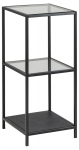 Riiul SEAFORD 35x37x82,5 cm, must/selge