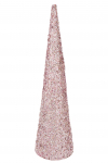 Dekoratsioon CONE SEQUINS suur, heleroosa