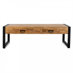 Diivanilaud BRITT sahtlitega 120cm, pruun