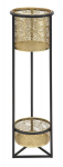Lillepoti hoidja DOPPIO &Oslash; 23x80cm, must ja kuld