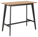 Baarilaud ROXBY 120x60x105 cm, tamm/must
