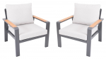 Lounge toolid ROTTERDAM 2tk, grafiit