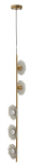 Laelamp EMILY vertikaalne 15x16x110 cm, hall klaas