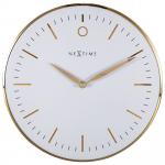 Seinakell GLAMOUR 30 cm, kuldne/valge