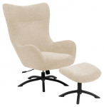 Tugitool TALGARTH recliner jalatoega, kreem