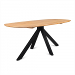 S&ouml;&ouml;gilaud RUNA 220 cm ovaalne, naturaalne