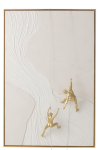 Maal HANGING 80&times;120 cm, valge/kuldne