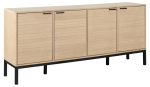 Puhvetkapp KENSINGTON 180x40x80 cm, valge