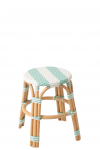Taburet STRIPED triibuline, sinine/valge