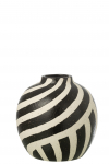 Vaas STRIPED triibuline, valge/must