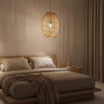 Rippvalgusti LUNA &Oslash; 40x60 cm, looduslik